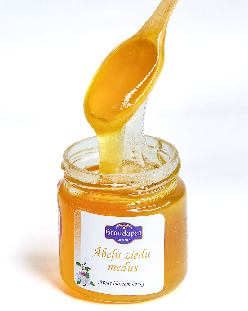 Apple blossom honey - Gradupes Apple blossom honey jar - Apple flower honey