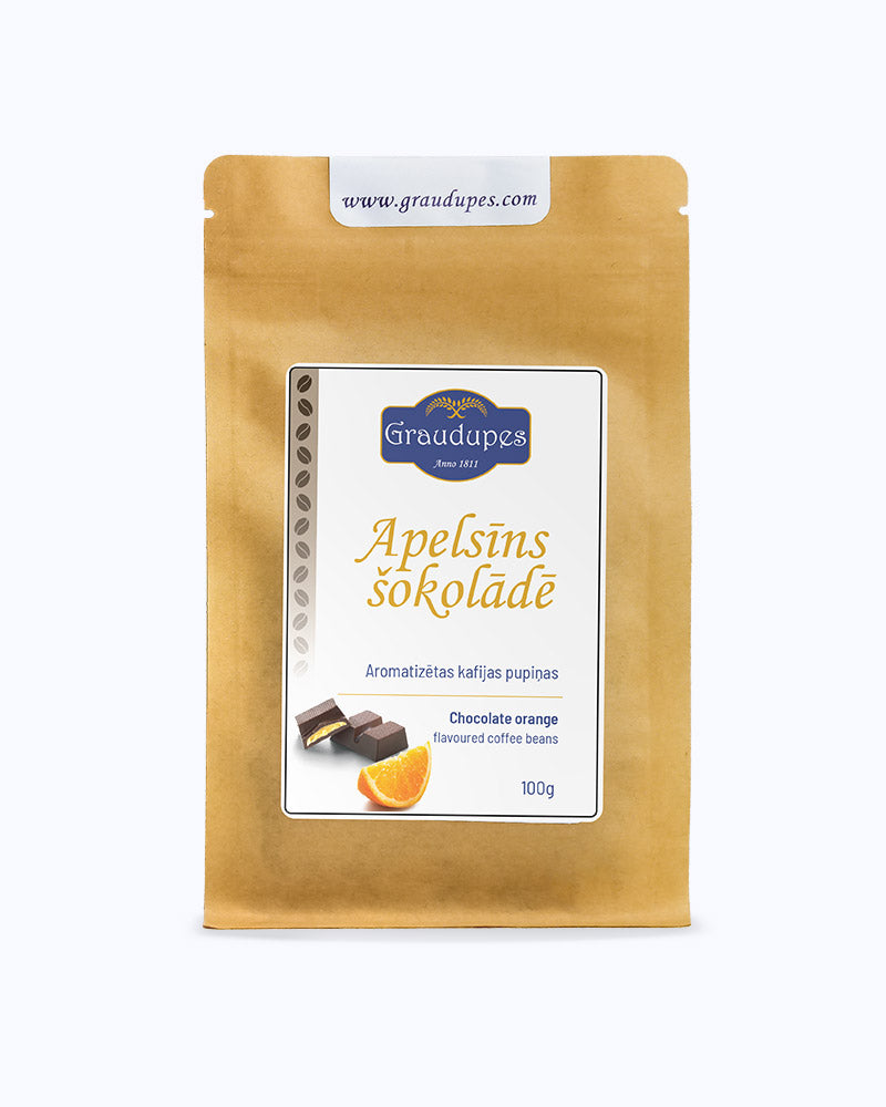 Graudupes-orange-chocolate-flavoured-coffee-beans two bags