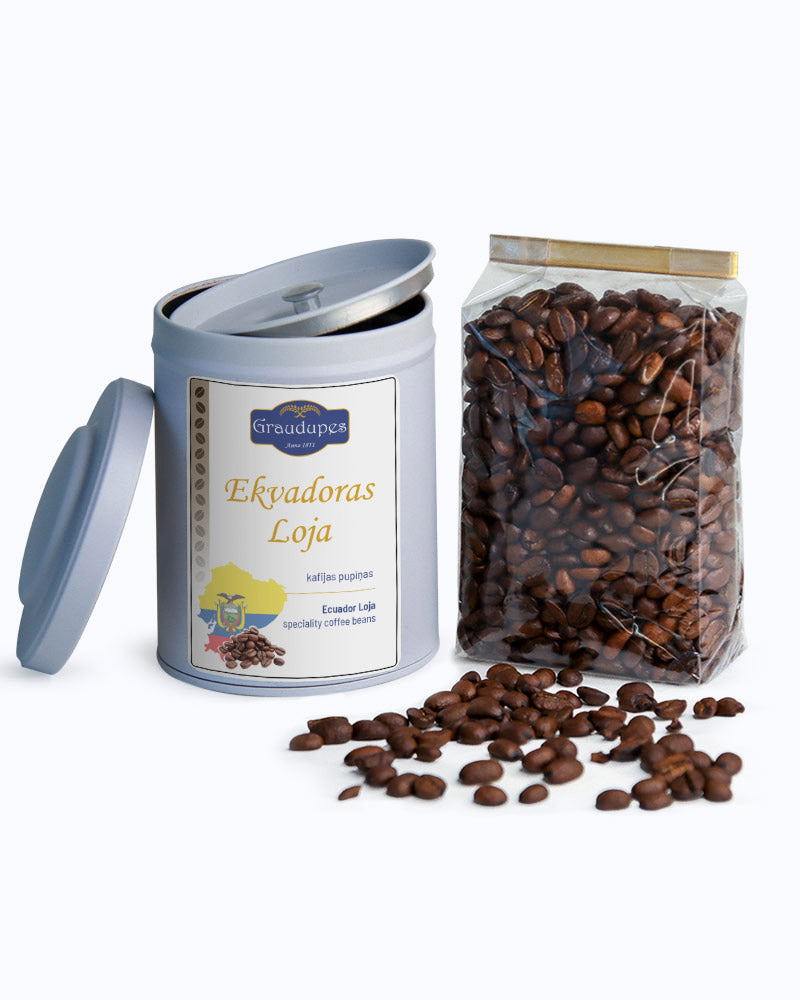 Ecuador Loja Sun-dried - Single origin Arabica Coffee Beans jar