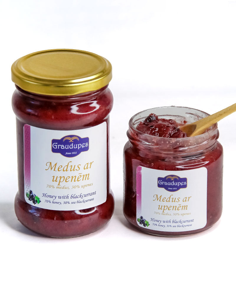 400gm Honey with blackcurrant - blackcurrant honey