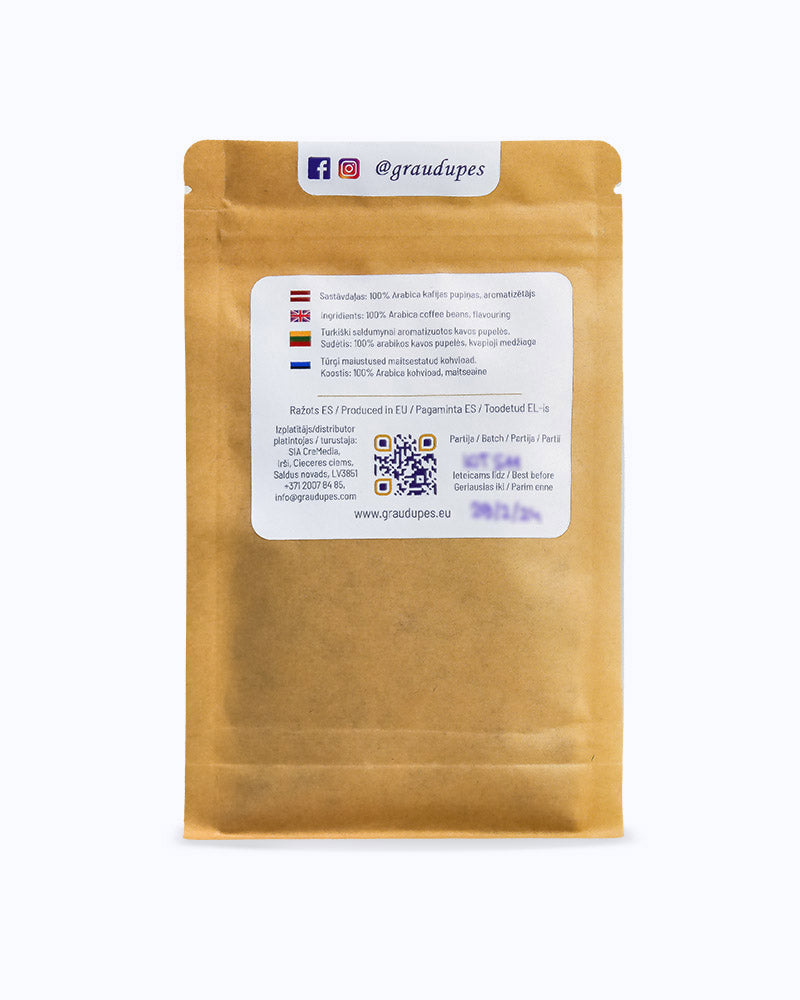 back view Turkish Sweets - Flavoured Arabica Coffee Beans