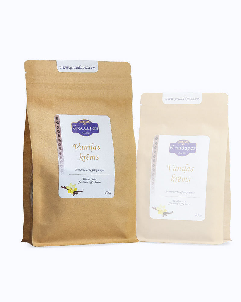 Vanilla Cream - Flavoured Arabica Coffee Beans 200gm