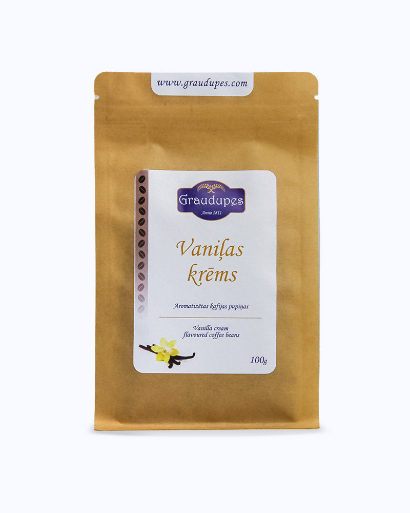two bags Vanilla Cream - Flavoured Arabica Coffee Beans