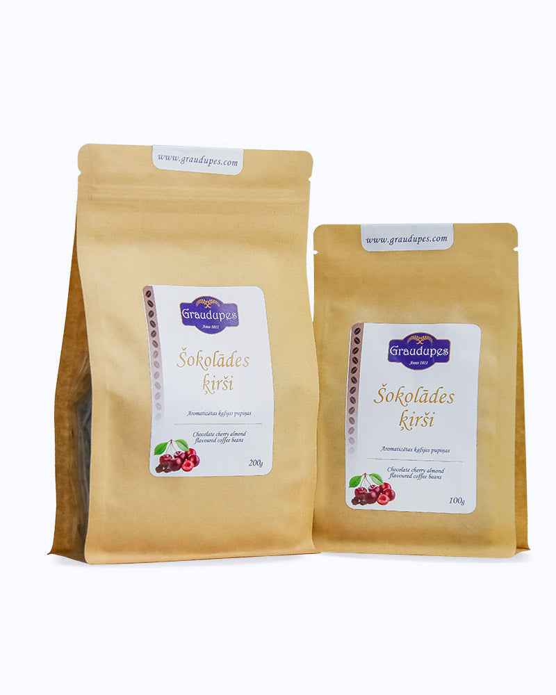 Almond Cherry Chocolate - Flavoured Arabica Coffee Beans front view