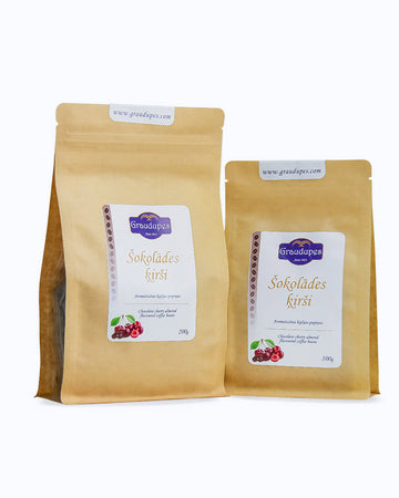 Almond Cherry Chocolate - Flavoured Arabica Coffee Beans front view