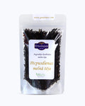 Packed tea in a transparent doypack front side. Afternoon Tea, Graudupes Classic Darjeeling & Ceylon Tea Blend, premium loose leaf black tea.