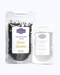 Packed loose leaf tea 50 gram size. China Jasmine Tea, Graudupes Classic Green Tea, Premium Loose Leaf Green Tea with Jasmine Flower Petals.