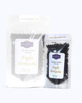 Packed tea 50 grams size in a transparent doypacks. Afternoon Tea, Graudupes Classic Darjeeling & Ceylon Tea Blend, premium loose leaf black tea.