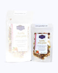 Packed loose leaf tea 25 gram size. Pirates of the Caribbean, Graudupes Tropical Fruit Tea Blend, Tropical fruits, Loose leaf tea with tropical fruit pieces, Caramel & Tangerine Taste.