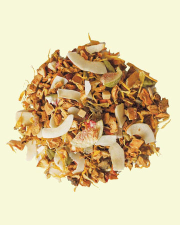 Pirates of the Caribbean, Graudupes Tropical Fruit Tea Blend, Tropical fruits, Loose leaf tea with tropical fruit pieces, Caramel & Tangerine Taste.