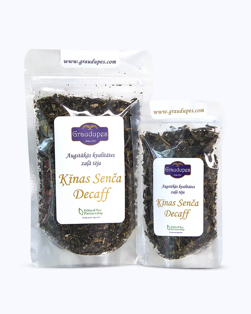 Sencha Decaf, Graudupes decaffeinated green tea sencha, whole leaf green tea.