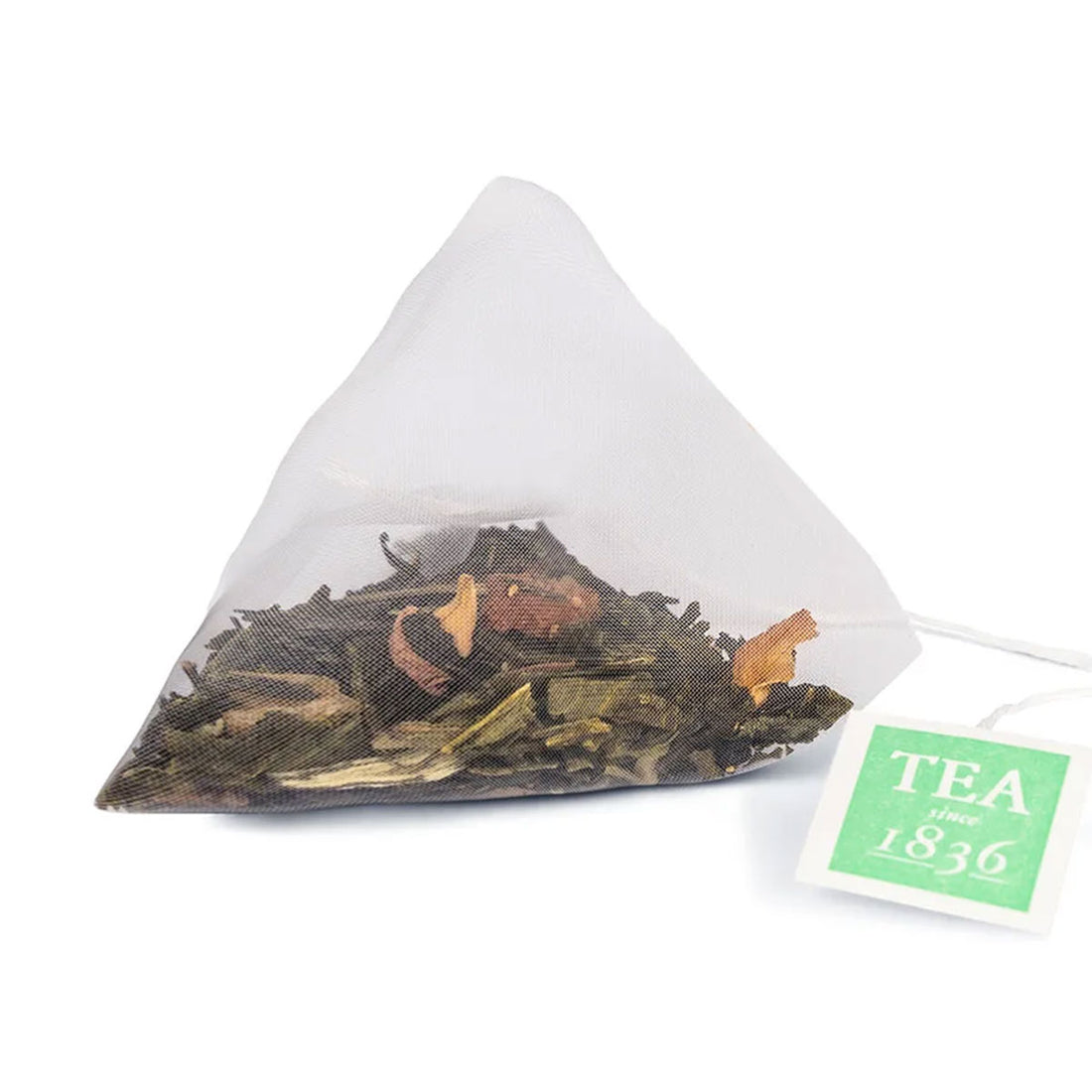 Angel's Kiss - Green and White Whole-Leaf Fruity Pyramid Tea Bags