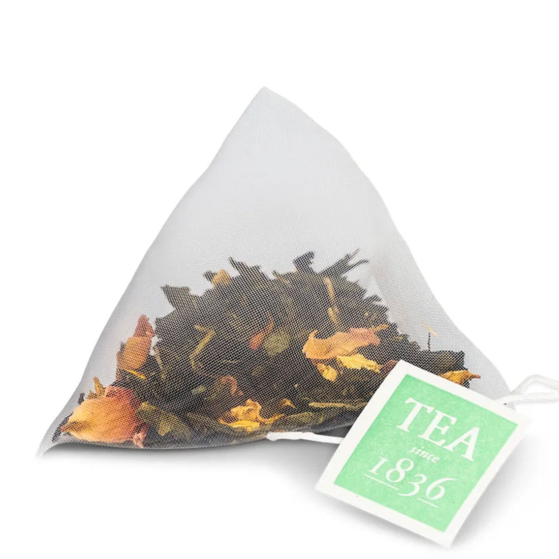Emperor's 7 Treasures - Peach Flavoured Black and Green Pyramid Tea Bags