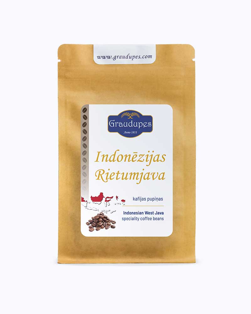 Indonēzijas Java - vienas izcelsmes 100% Arabika specializētā kafijas pupiņas