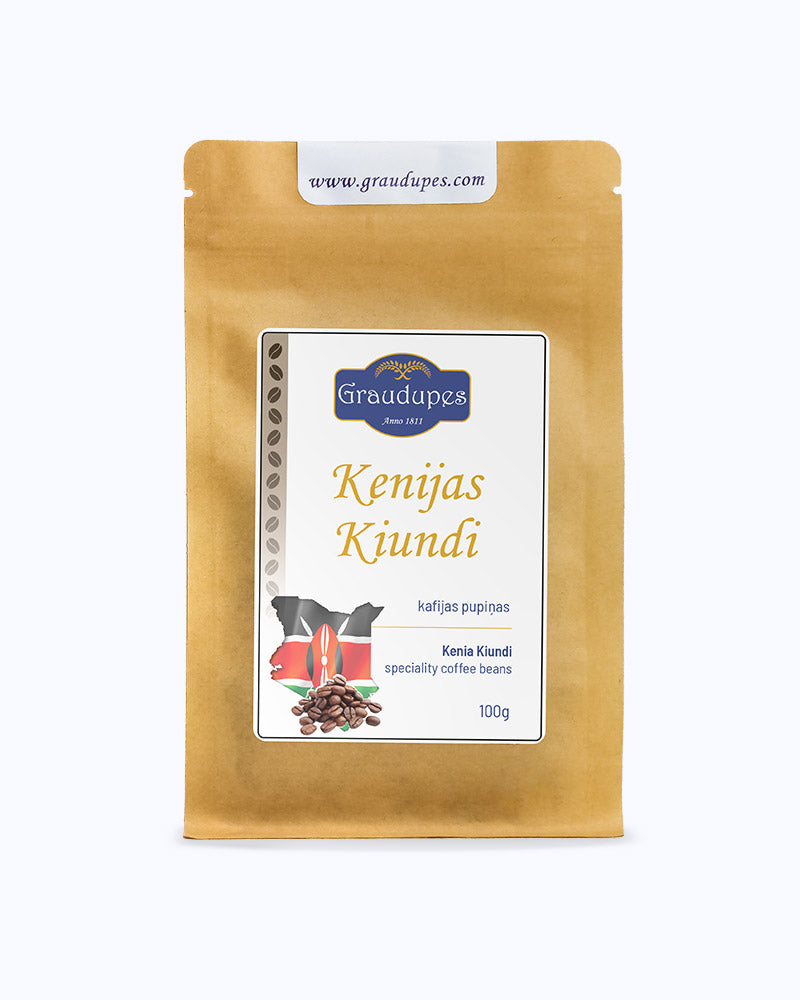 Kenijas Kiundi - vienas izcelsmes 100% Arabika specializētās kafijas pupiņas