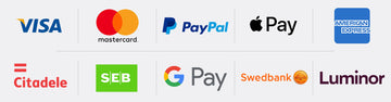 Graudupes e-store secure payment methods, Visa, Master card, American Express, Paypal. Apple Pay, Google Pay, Local Latvian Banks Citadele, SEB, Swedbank, Luminor.