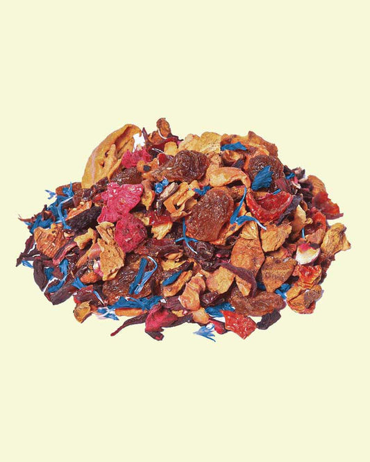Berry Blast, Graudupes Fruit and Berry Tea Blend, Loose leaf tea with Hibiscus, Strawberry and Raspberry pieces.