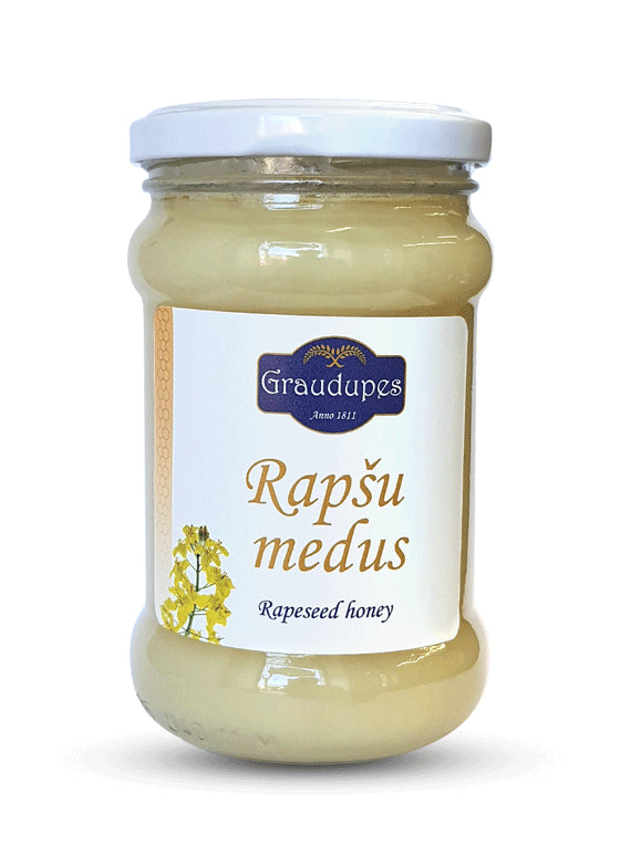 Rapeseed honey jar - raw rapeseed honey