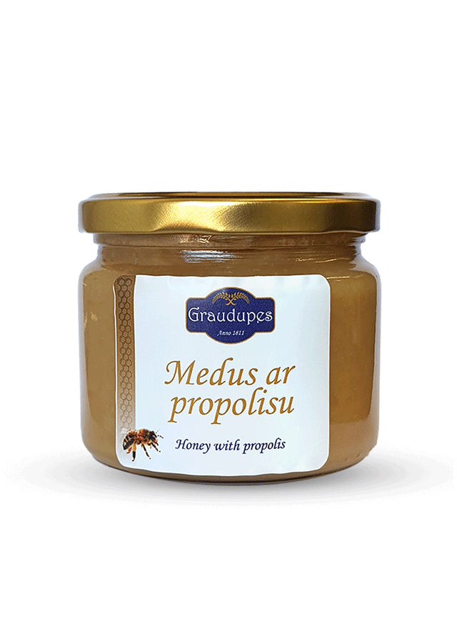 Honey with propolis jar